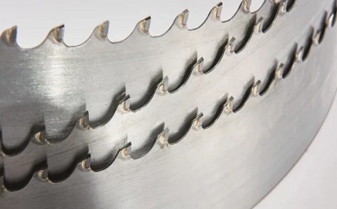 菏泽说说硬质合金齿尖的带锯条红硬性远远高于高速钢齿尖